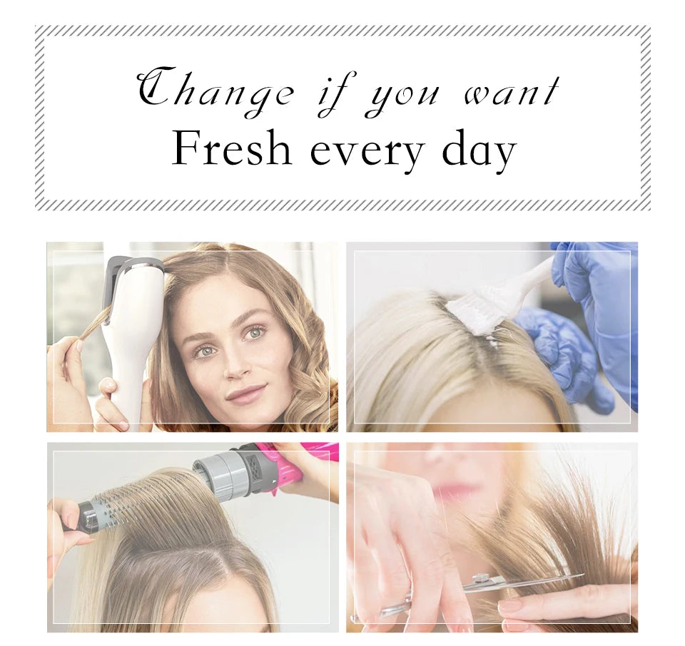 Daily Wigs- Short Straight Light Blonde with Bangs