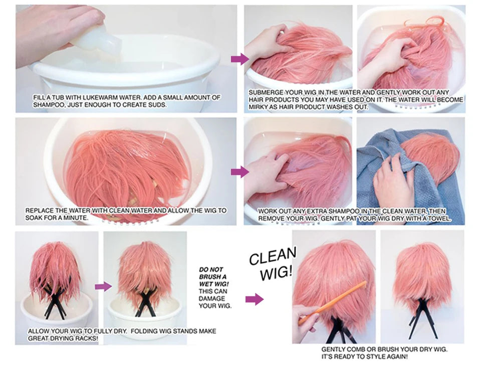Daily Wigs- Short Straight Light Blonde with Bangs