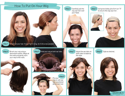 Daily Wigs- Short Straight Silver with Bangs