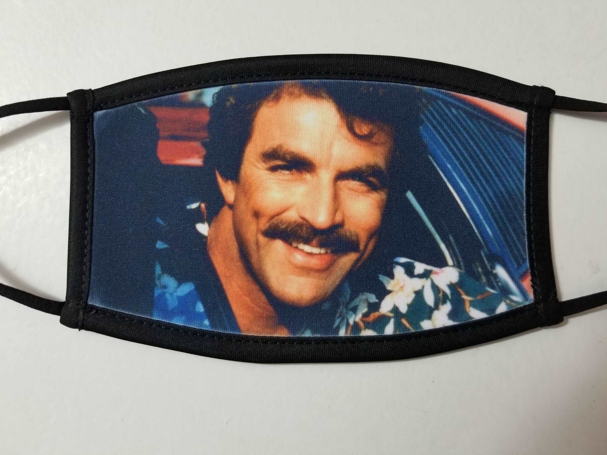Mask with Black Border & Straps Adult Small/Medium Laura's Legacy Boutique