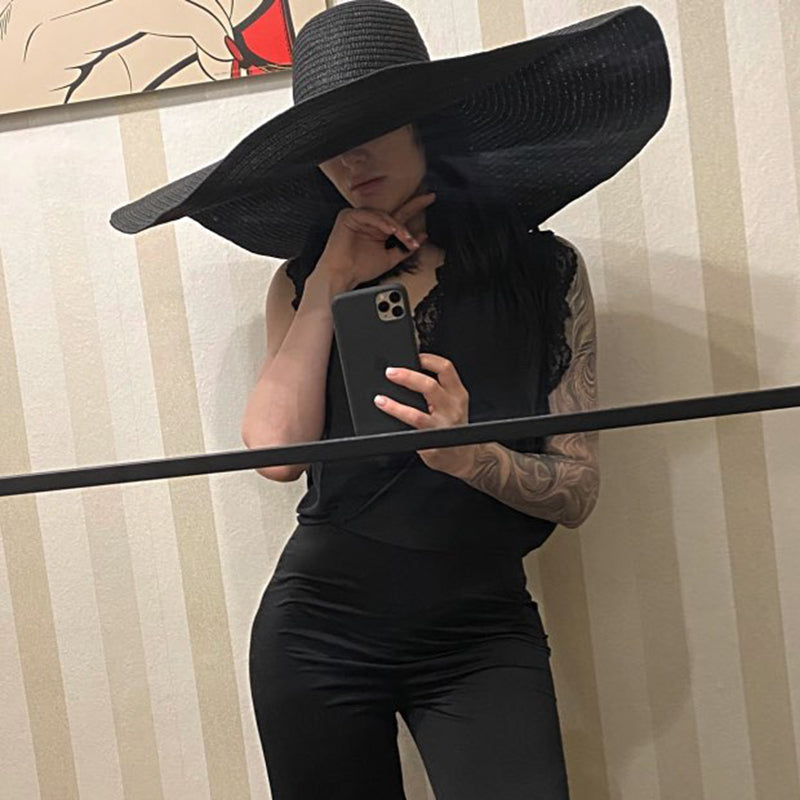 Oversized Wide Brim Beach Hat Laura's Legacy Boutique