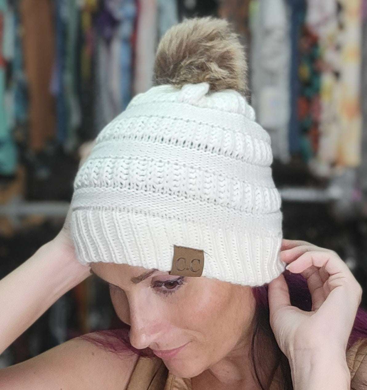 Pom Pom Bennie Laura's Legacy Boutique