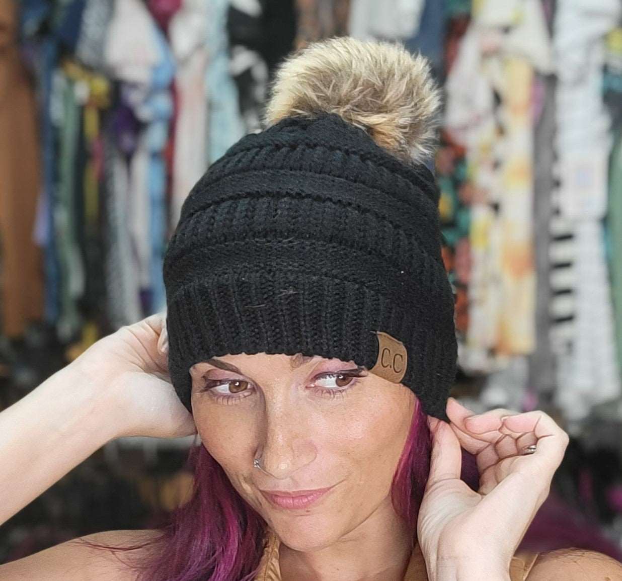 Pom Pom Bennie Laura's Legacy Boutique