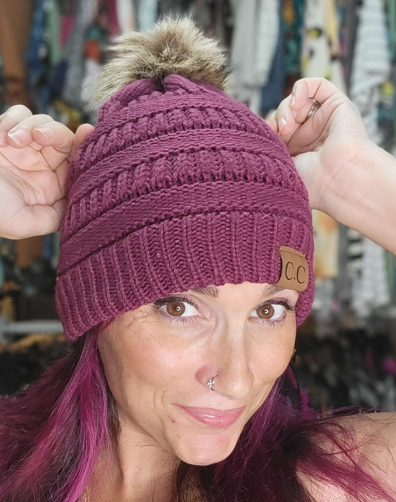 Pom Pom Bennie Laura's Legacy Boutique