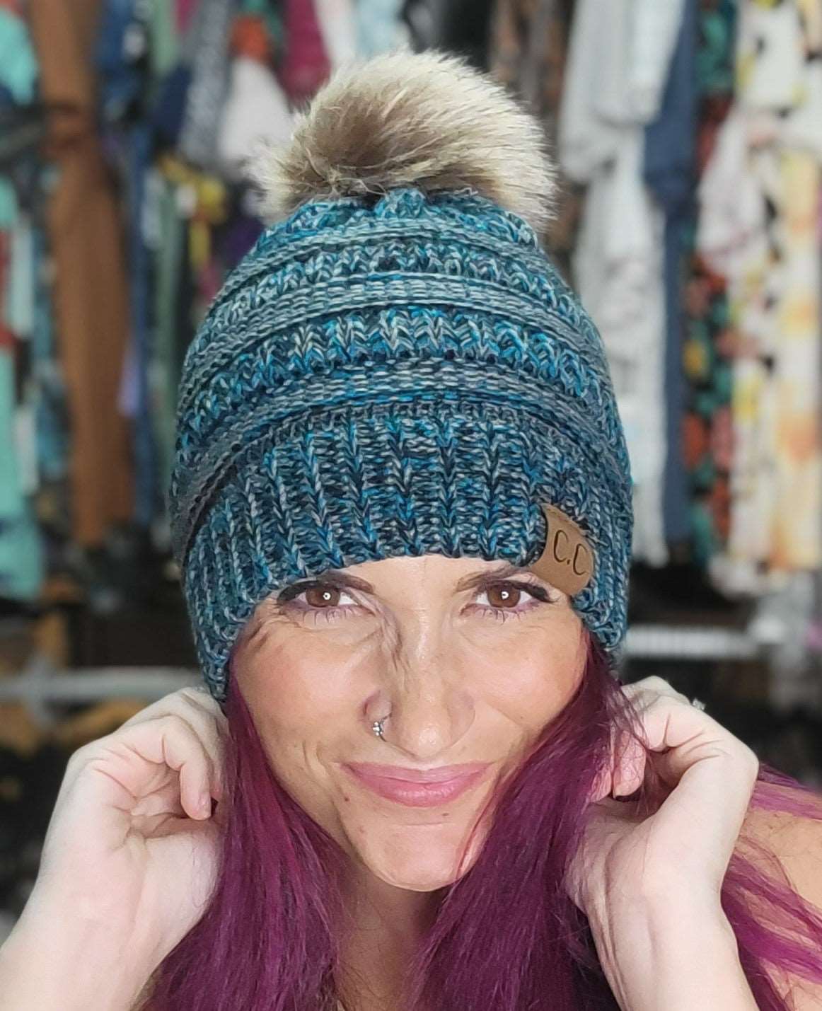 Pom Pom Bennie Laura's Legacy Boutique