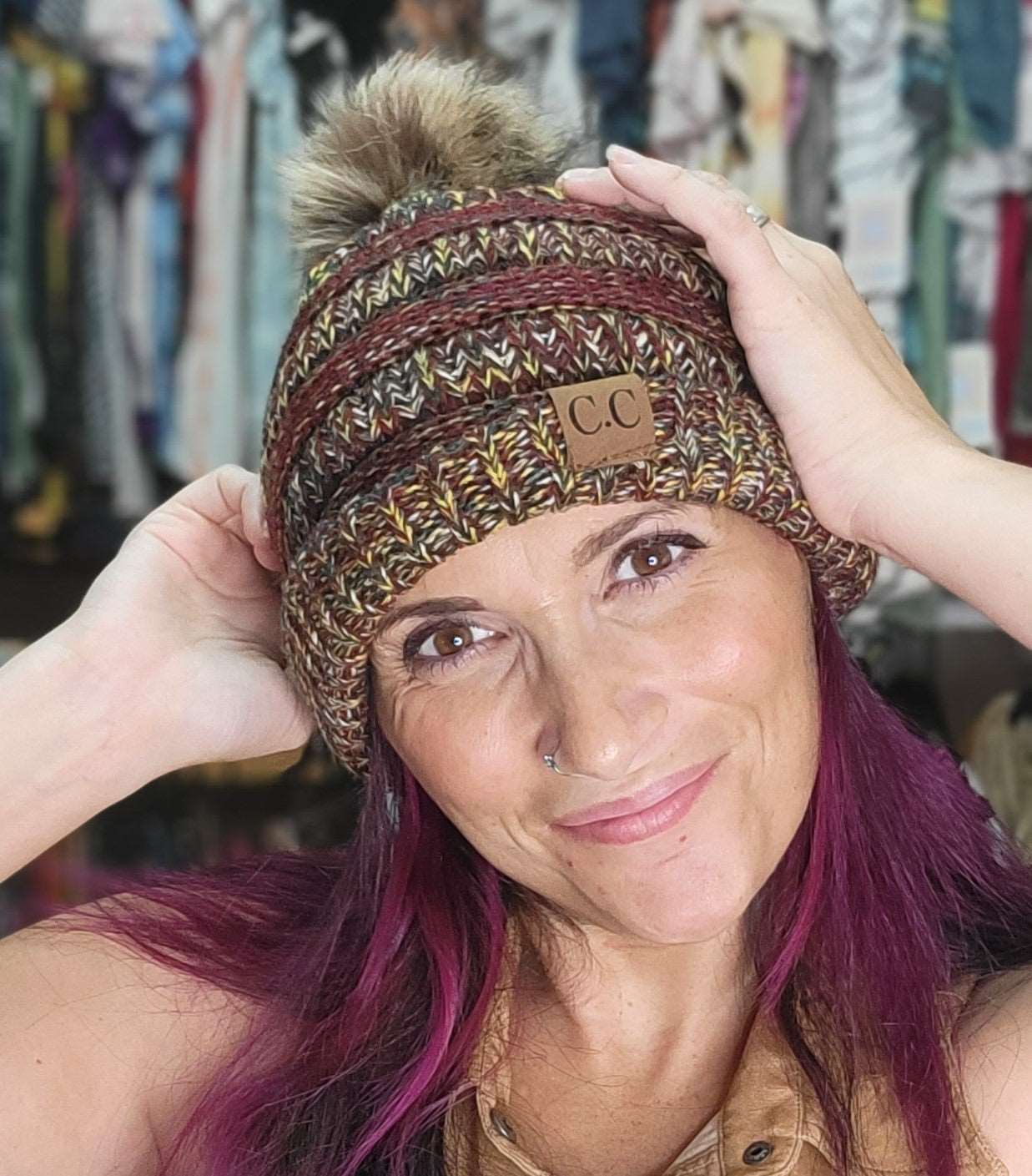 Pom Pom Bennie Laura's Legacy Boutique