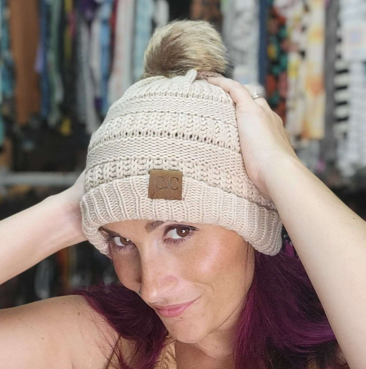 Pom Pom Bennie Laura's Legacy Boutique