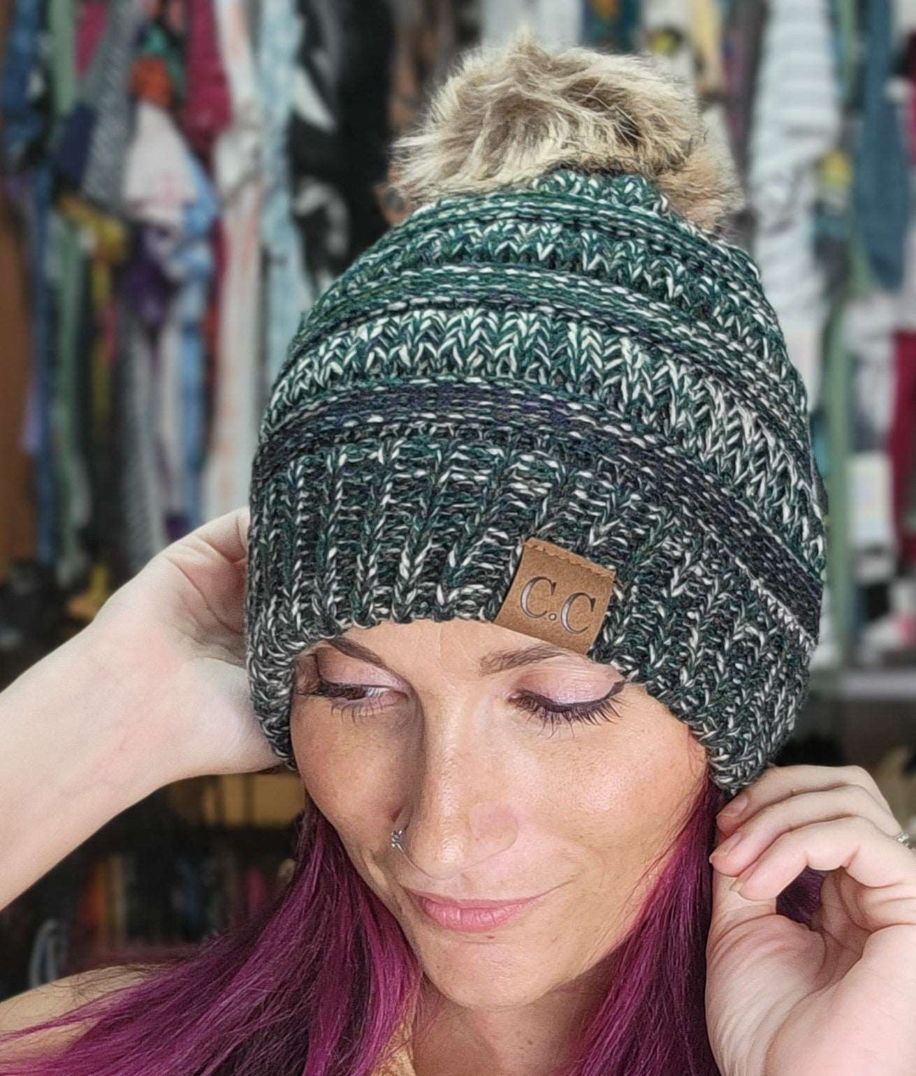 Pom Pom Bennie Laura's Legacy Boutique