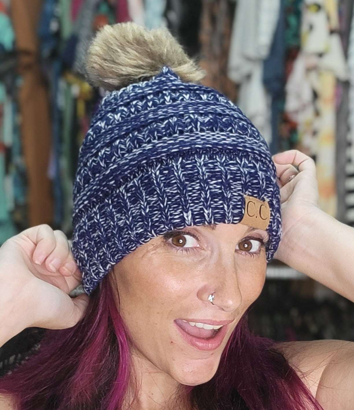 Pom Pom Bennie Laura's Legacy Boutique